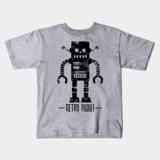 Retro robot - vintage Kids T-Shirt